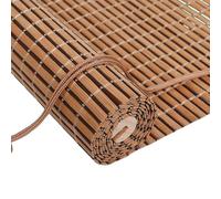 20 styles Customized Bamboo Blinds, Natural Wooden Window Decorative Curtain, Sunscreen Drape for Windows, for Partition Tea room Office Study Wall Decoration (K)