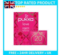 20 Teabags of Pukka Love Tea: Organic, Caffeine-Free, Relaxation Bliss