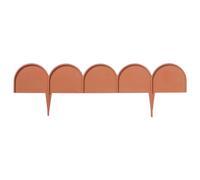 (20, Terracotta) Plastic Garden Line Grass Lawn Panel Wall Fences