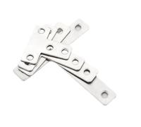 20 Thickened Stainless Steel Corner Brace,Layer Plate Bracket, Connector,T-Shaped 90degrees for Furniture(80mm)
