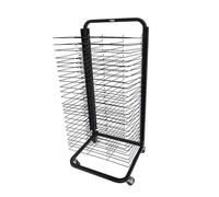 20-Tier Heavy-Duty Art Drying Rack,Mobile Steel Frame with Lockable Casters and Adjustable Shelves,A3 Size Art Rack,for Studios and Schools
