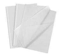 20 Tissue Paper Sheets for Wrapping Gifts Art and Craft Kite Solid Color Flowers Packaging Boxes Bags Floral Autumn Birthday Christmas Party Festival Decorative 50x38CM (White)