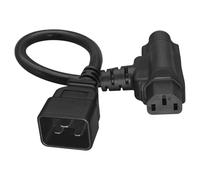 20 To C13 & 5-15R Power Splitters Cable 16A Y Shape Cord Double Port Cord For Computer Printer Setups High Current For Multiple Devices