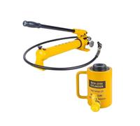 20 Ton Hydraulic Jack with Manual Pump CP-700 Simple Acting Hollow Hydraulic Cylinder with Push and Pull Capacity(20T-2in Stroke+CP-700 Hand Pump)