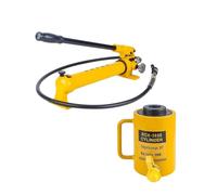 20 Ton Hydraulic Jack with Manual Pump CP-700 Simple Acting Hollow Hydraulic Cylinder with Push and Pull Capacity(30T-2in Stroke+CP-700 Hand Pump)