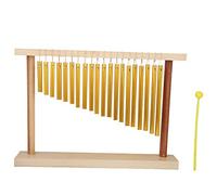 20-Tone Wind Chimes, Solid Wood and Metal Material Table Single-Row Percussion Instrument Children's Musical Toy and Hammer Percussion Instruments Percussion Musical Instrument
