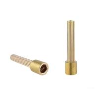 20-Tooth Copper Extension Rod For Faucet Valve Cores Designed For In-Wall Shower Valve Bodies With Standard Patterns(52mm)