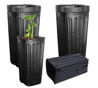 20 Tree Growing Pots - Tall Seedling Nursery Tree Pots, Succulent Flower Plant Container | Deep Tree Starter Growing Pots, Holes Indoor/Outdoor Garden Plants Tree Sapling Pots for Gardening