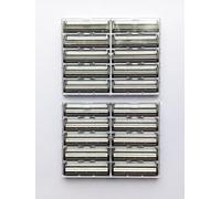 20 Twin Blade Safety Razor Cartridges, compatible with Gillette G2, Atra, Vector and Contour Wilkinson Sword, Boots razors. Slide or clip-on. NOT for Sensor.