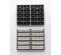 20 Twin Blade Safety Razor Cartridges, compatible with Gillette G2, Trac2, Trac II, Atra, Vector and Contour Wilkinson Sword, Boots razors. Multi-fit, slide on or clip-on.