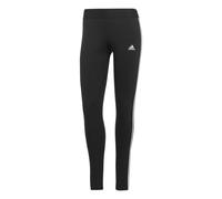 (20 UK - 22 UK, Black/White) Adidas Womens/Ladies 3 Stripes Athletic Leggings