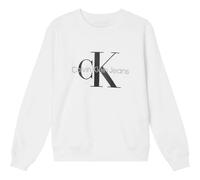 (20 UK, Bright White) Calvin Klein Womens/Ladies Logo Long-Sleeved Sweatshirt