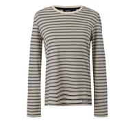 (20 UK, Light Vanilla/Navy) Regatta Womens/Ladies Federica Stripe Long-Sleeved T-Shirt