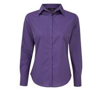Premier Womens/Ladies Long-Sleeved Shirt (Purple) - Size 20 UK