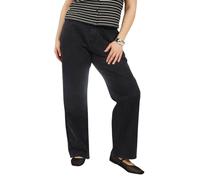 (20 UK, Washed Black) Brave Soul Womens/Ladies Denim Mid Rise Straight Leg Jeans