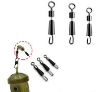 20-Unit For carp Fishing Connector Kit Compatible with Standard Bait Rings Using For quick-Change Mechanism (S)