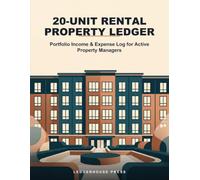 20-Unit Rental Property Ledger: Portfolio Income & Expense Log for Active Property Managers