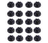 20 Units Plastic Wire Cube Connectors for Organiser Cabinet and Wire Grid Bucket Storage (Black)