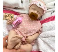 20”Unpainted Full Body Silicone Reborn Dolls,Can Open Mouth Lifelike Washable DIY Makeup Outfit Matching, for Collectors & Artists (Girl*1)