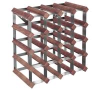 (20) vidaXL Solid Wood Pine Wine Rack for 12/20/42/72/120 Bottles Shelf Brown/Beige