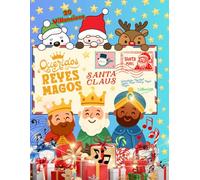 20 Villancicos de Navidad Letras. Cartas para escribir a Reyes Magos y Papá Noel. ¡A color gran libro Actividades de Navidad!