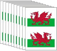 20 WALES FLAG Stickers Welsh Cymru Football World Cup Car Decoration Decals