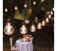 20 Warm White Carnival Vintage Style Plug In Festoon Lights