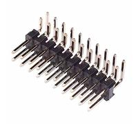 20-Way Double Row Right Angle Male Header 2.54mm Electronic Components Hobby DIY (Pack of 10)