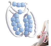 20-Wheel Cellulite Roller Stick | Non-Slip Leg Muscle Massager with 3D Floating Points | Professional Fascia Massage Tool for Sports Enthusiasts & Leg Sculpting (Blue)