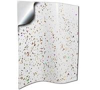 20 White Glitter Tile Stickers for 8x12 inch Tile 30x20 cm Sparkle Diamond White Glitter Tile Transfers Decals Vinyl Sticker Glitter (8x12” - 20 Individual Stickers)