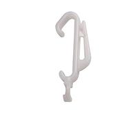 20 - White Speedy Streamline Track Gliders Hooks For All Types of Curtains