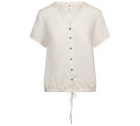 (20, White) Trespass Women Casual Button Up VNeck Top Beatrice