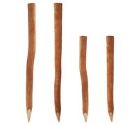 20 Wooden posts for Picket fence 1.5 m I Diameter 6-9 cm I Fence posts made of H