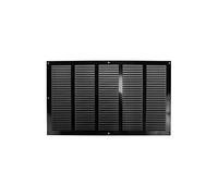 20'' x 12'' Inch / 500 x 300 mm Black Air Vent Cover - Steel Return Air Grilles for Ceiling, Wall and Sidewall with Insect Mesh Screen - Fresh Air Intake Vent - HVAC, Soffit Vent, Gable Vent