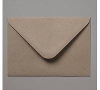 20 x 133x184mm Plain Fleck Recycled Kraft Brown Envelopes 110gsm