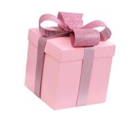 ＡＷＨＡＯ 20 X 20 X Cm Gift Box with Bow for Valentine's Day And Mother's Day, Pink