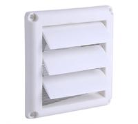 20 x 20cm Air Vent Cover Plastic Wall Air Vent Grille Cover 3 Flaps with Net Louvre Insect-Proof and Anti-Dust (20 * 20cm) Windows
