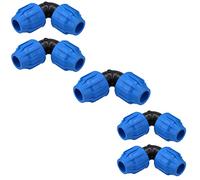 20 x 20mm MDPE Elbow 90 Degree Compression Coupling Fitting Connector 5PK