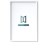 20 x 25cm Picture Frame (200 x 250mm) 30mm Profile, Wall Mounted Shatterproof Styrene Front, Portrait or Landscape Display for Posters Photos Prints Art, White