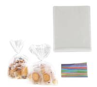 20 x 30 cm Bags Transparent Cellophane Bags Clear 100 Pieces Cellophane Bags Transparent Small Bags Sweets Candy Bar Sweets Cellophane Bags for Sweets Party Bags Children's Birthday Party