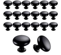 20 x 30 mm Vintage Door Knobs Drawer Knobs for Kitchen Cupboards (Black)