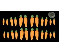 20 x 3D Edible Icing Carrots Sugar Cupcake/Cake Decoration Toppers