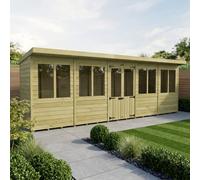20 X 4 Pent Summer House - Diy Sheds