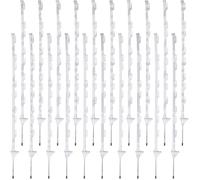 20 x 4ft Electric Fence White Poly Posts Poles Stakes 4 Foot Horse Post Tape NEW
