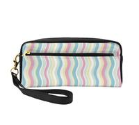20 x 5.5 x 8.5 cm Makeup Bag, Waves Rainbow Wash Bag for Men and Women