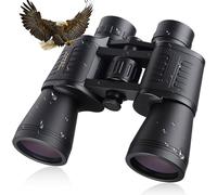 20 x 50 High Powered Binoculars for Adults, Large View Binocular with Low Light Vision Clear Durable Binoculars for Bird Watching Sightseeing Wildlife Watching Traveling Stargazing (Black)