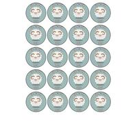 20 x 5cm eid Mubarak cupcake toppers wafer card - NOT-PRECUT - Halal, Vegan Eid Al-Fitr, Eid-Al-Adha (6)