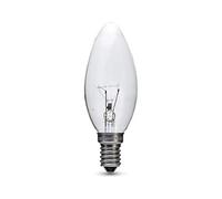 20 x 60 Watt Clear Light Bulbs Candle Lamps - SES/E14 Small Edison Screw Base-240V