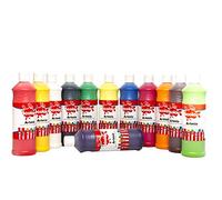 20 x 600ml Scola Artmix Ready Mix Assorted Colour Poster Paint AM600