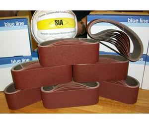 20 X 75x457 PRO-QUALITY CLOTH SANDING BELTS Mixed Grit (40-120grit) SPECIAL